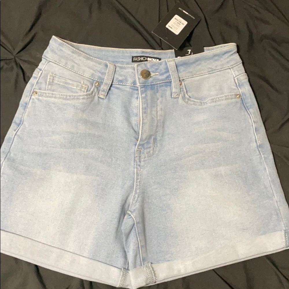 Tell me again denim shorts